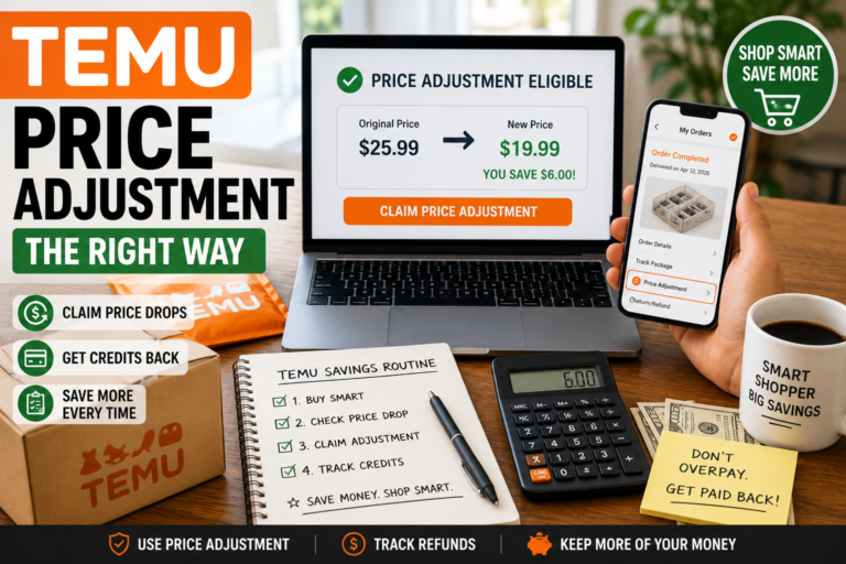temu price adjustment