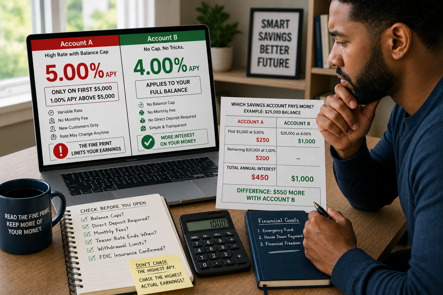 High-Yield Savings Account Fine Print